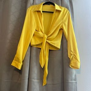 Shein yellow/gold top